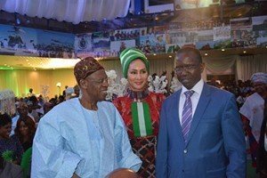 Alhaji Lai Mohammed, Sally Mbanefo and Senegal Ambassador