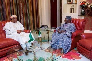 President Muhammadu Buhari and Chief Olusegun Obasanjo 
