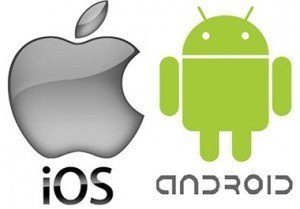 Android and ios logos