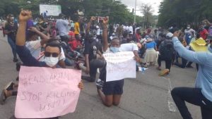 End SARS protesters in Abuja