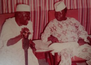 Pa Jakande with his friend Chief T. O. Ogun in 1980