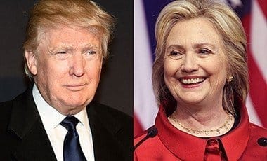 Donald Trump and Hillary Clinton