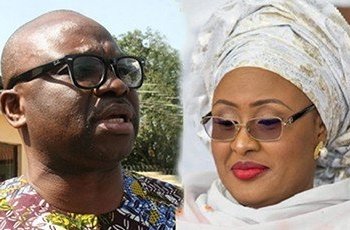 Ayo Fayose and Aisha Buhari