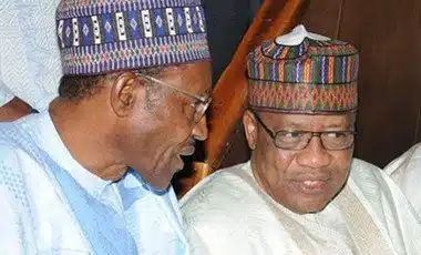 President Buhari and Maj. Gen. Ibrahim Babangida