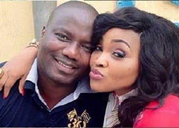 Mercy Aigbe and husband, Gentri