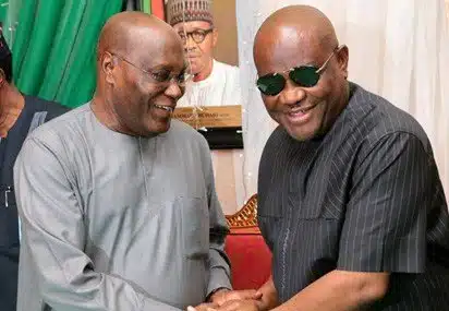 Atiku Abubakar with Wike