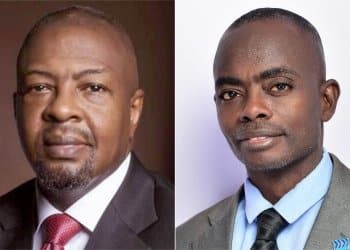 Folorunsho Coker and Omololu Olumuyiwa, convener of Youth Tourism and Hospitality Leaders Forum