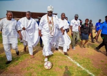 Ooni Of Ife Flaunts Football Skills During Ojaja 2