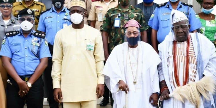 Makinde with Alaafin of Oyo