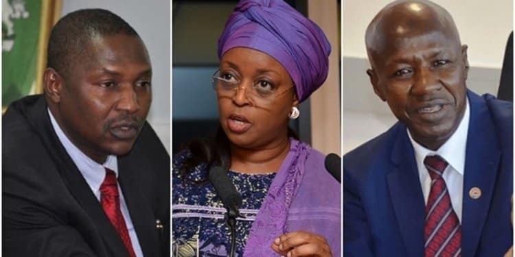 Malami, Diezani and Magu