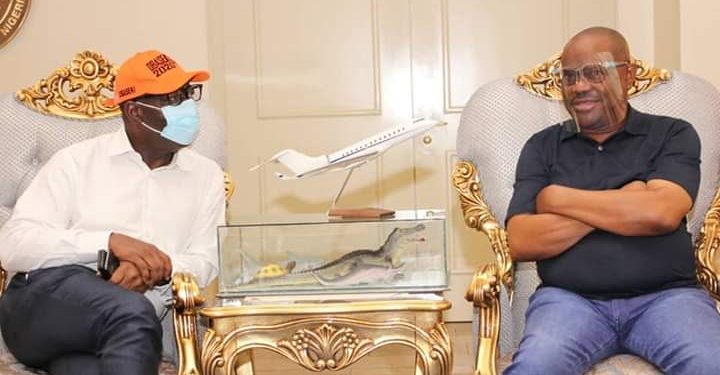 Nylson Wike with Godwin Obaseki