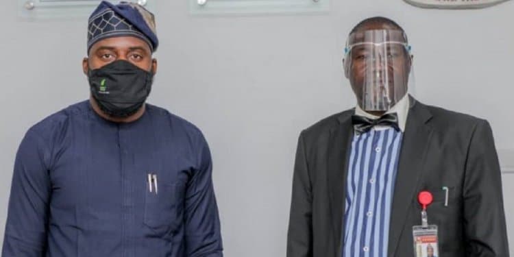 Speaker, Oyo State House of Assembly, Hon Debo Ogundoyin with Hon Akeem Ademola Ige.