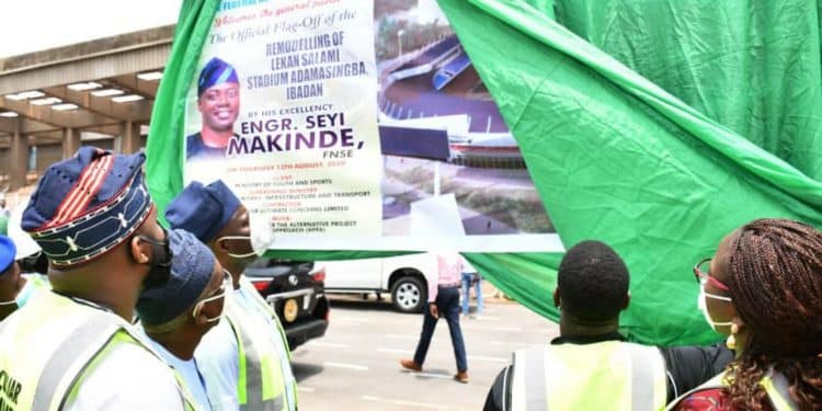 Makinde flags Off Remodelling of Lekan Salami Stadium