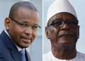 Malian Prime Minister, Boubou Cisseand (left) and President Ibrahim Boubacar Keita
