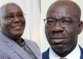 Atiku Abubakar with Godwin Obaseki on Edo Election