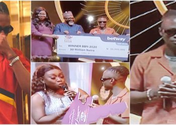 BBNaija Laycon receive prize