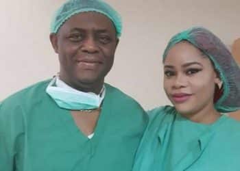 Fani-Kayode with Precious Chikwendu