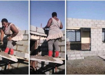 Lady who buit her own house