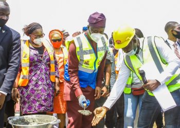 Oyo Governor, Makinde flags of Construction of Housing Units