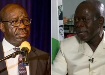 Edo Governor, Godwin Obaseki and Adams Oshiomhole