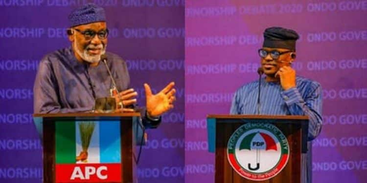 Akeredolu with Jegede
