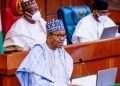President Buhari at the National Assembly