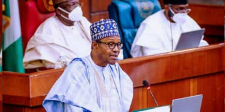 President Buhari at the National Assembly
