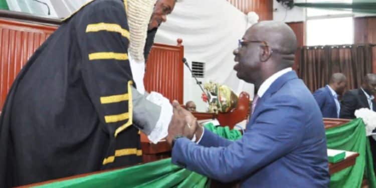 Edo Speaker with Godwin Obaseki