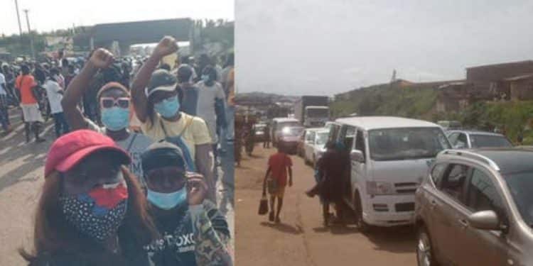 End SARS Protesters at Iwo-road Ibadan