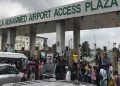 End SARS Protesters block Lagos Airport