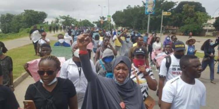 End SARS protesters in Abuja 2