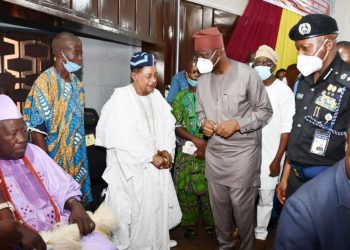 Oyo State Governor Makinde with Alaafin and Olubadan