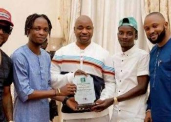 NURTW Boss, MC Oluomo Hosts BBNaija Winner Laycon