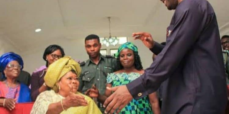 Oyo governor with mum