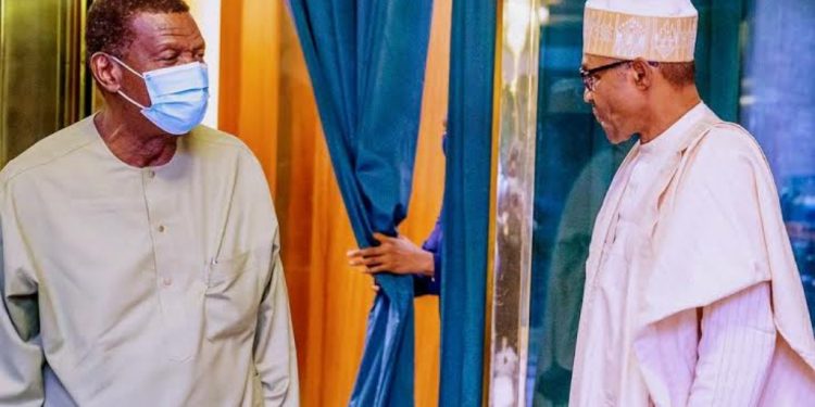 Pastor Adeboye with President Buhari