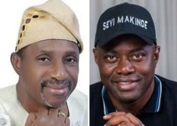 Senator Femi Lanlehin with Seyi Makinde