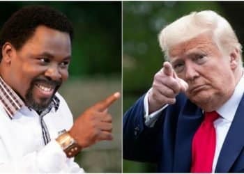 T.B Joshua with Donald Trump