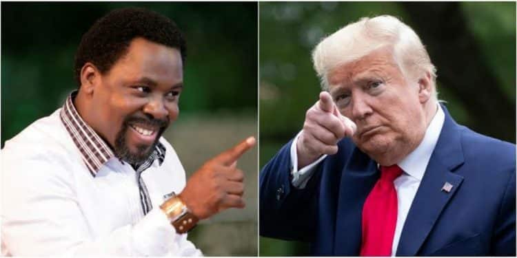 T.B Joshua with Donald Trump