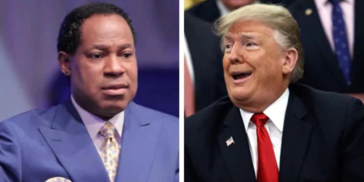 Oyakhilome with Trump