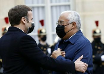 France President Macron with Portugal's PM