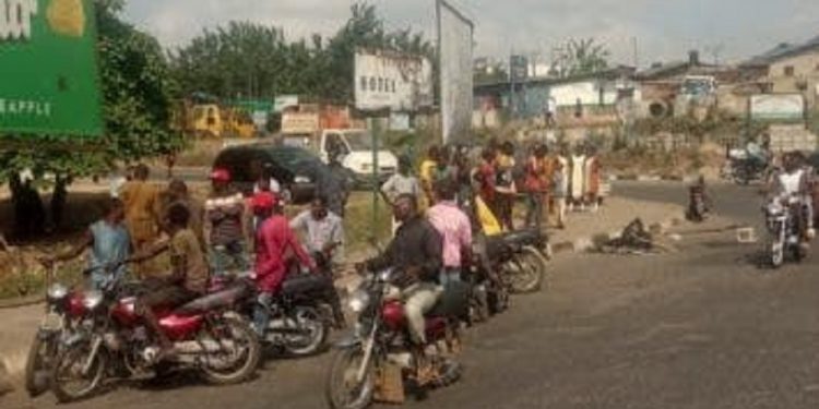 Man Set ablaze for stealing okada in Ibadan