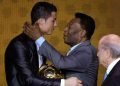 Cristiano Ronaldo with Pele