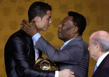 Cristiano Ronaldo with Pele