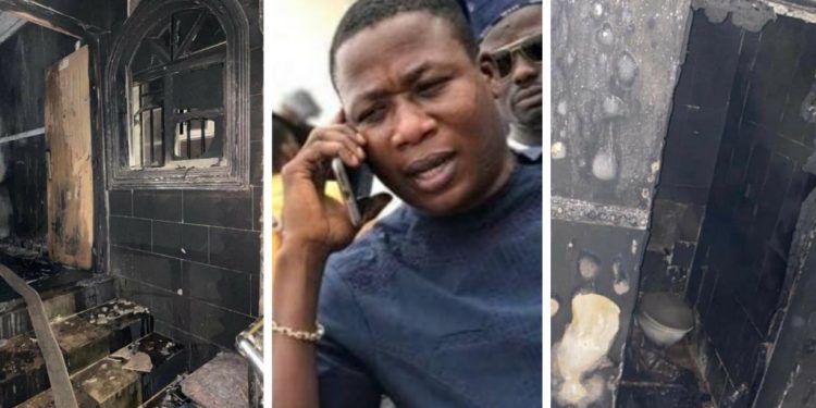 Sunday Igboho House burnt in Ibadan