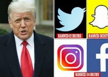 Trump barred from social media
