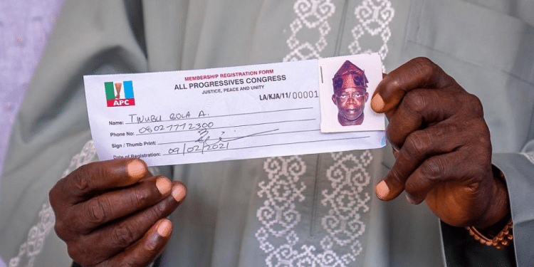 Tinubu APC Registration