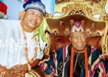 Ajia Balogun with Olubadan of Ibadanland