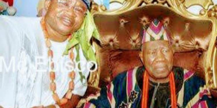 Ajia Balogun with Olubadan of Ibadanland