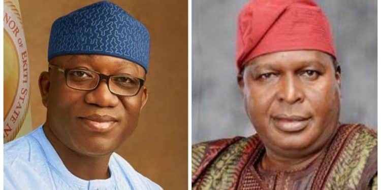 Governor Fayemi with Otunba Runsewe