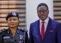 Prof Oyelowo with Oyo CP, Onadeko